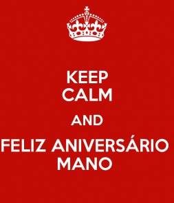 Feliz aniversario mano